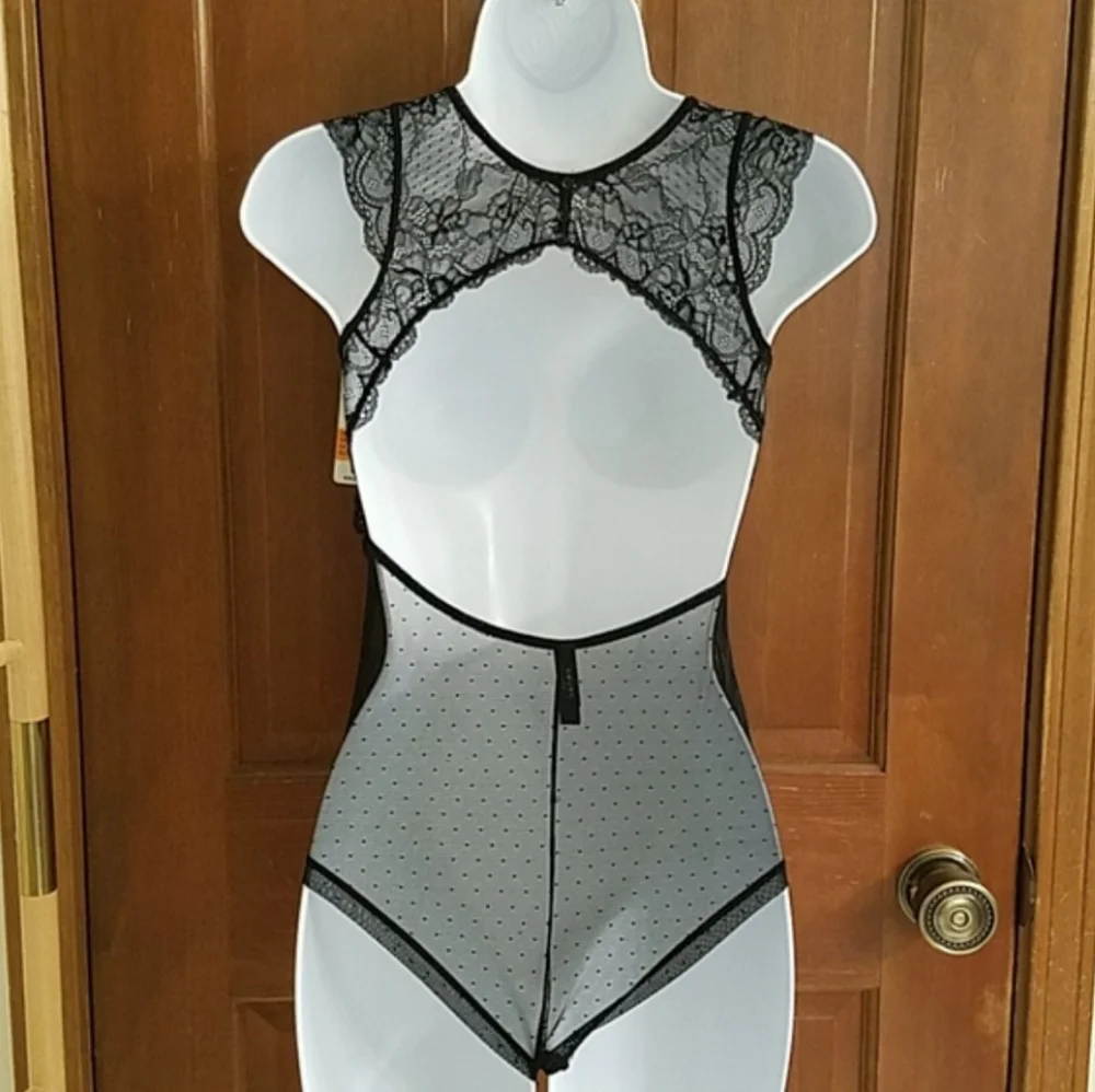 2. Sam Edelman black lace bodysuit - Picture 3 of 10